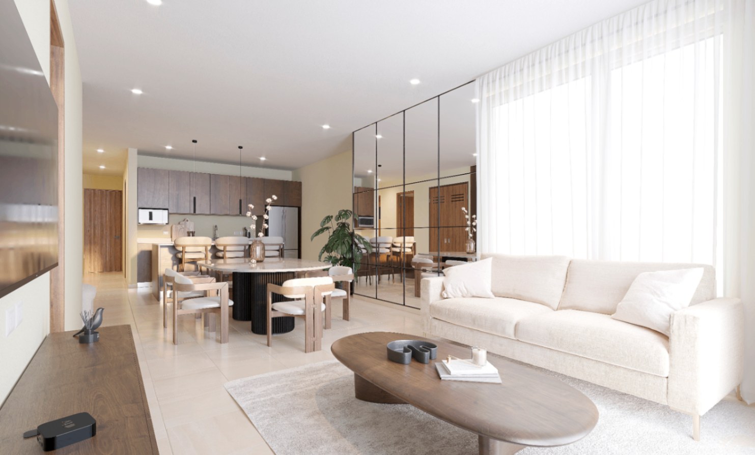 Sala y comedor interior
