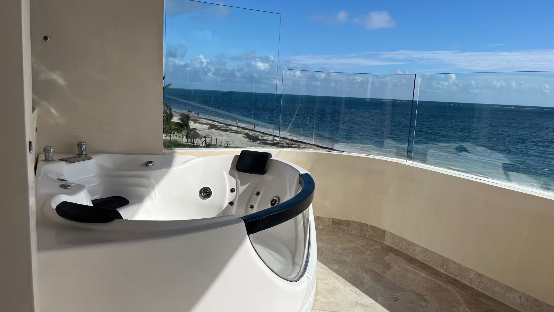 Terraza con vista al mar
